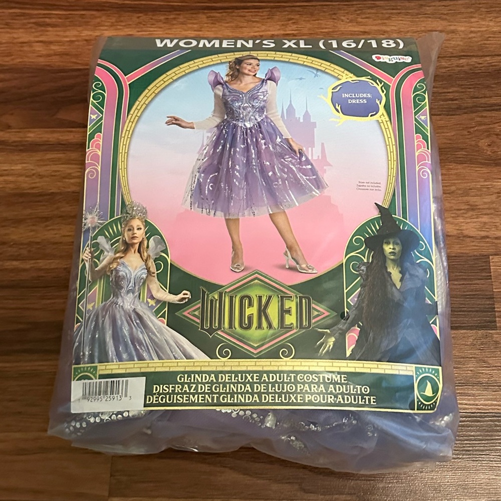 Wicked Glinda Deluxe Women's Long Sleeve Dress - Lavender